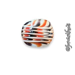 Hand-Blown Artisanal Glass Ring - Size 8.25